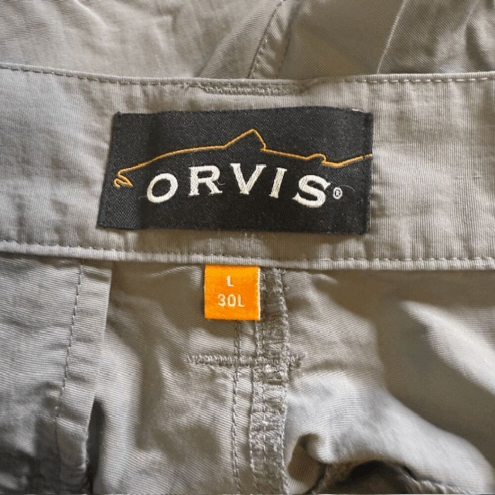 Orvis Men's Classic Cargo Chino Pants Gray Size Large - Picture 7 of 7